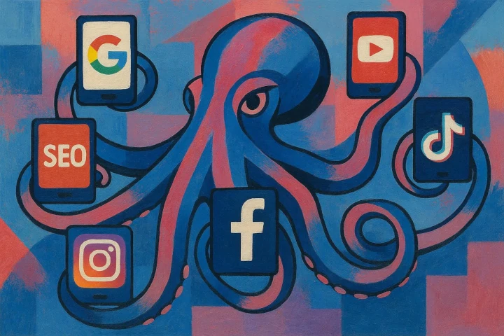 El mix de lujo digital: SEO, GEO, Ads y Redes Sociales