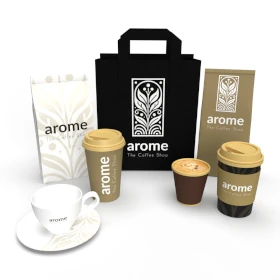 Branding y packaging cafetería